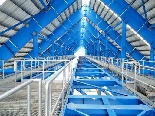 Lan can và sàn thép lưới của PEB Steel